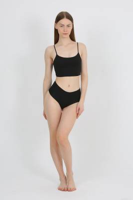 Yüksek Bel Basic Lazer Kesim Külot 6'lı Paket - 16