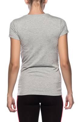 Yuvarlak Yaka Kısa Kol Kadın Basic T-shirt - 3