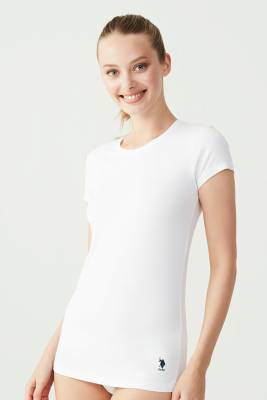 Yuvarlak Yaka Kısa Kol Kadın Basic T-shirt - 4